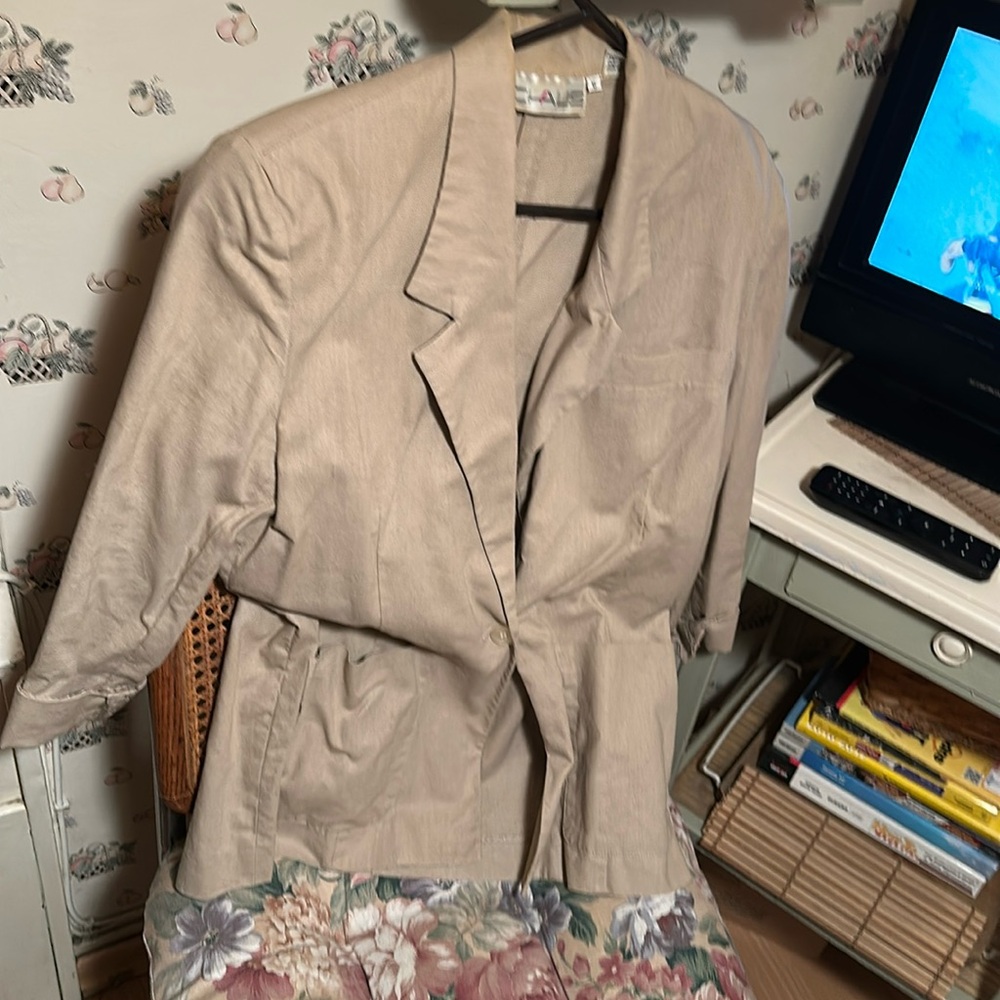 Beige suit jacket